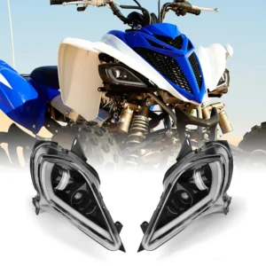 KEMIMOTO DRL Turn Signal Light for Yamaha Raptor 700 700R YFZ450 YFZ450R YFZ450X Wolverine 450 350 250 2006-2026 LED Headlight