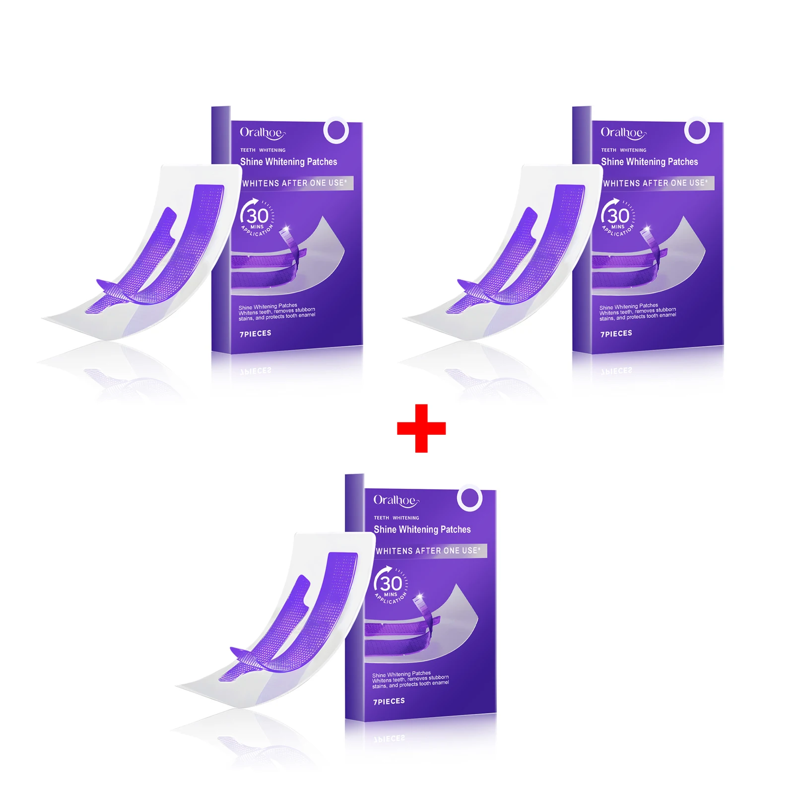 Purple Teeth Whitening Strips Brighten Tooth Remove Plaque Stain Cleaning Oral Hygiene Reduce Sensitivity Bleaching Dental Tools - Image 8