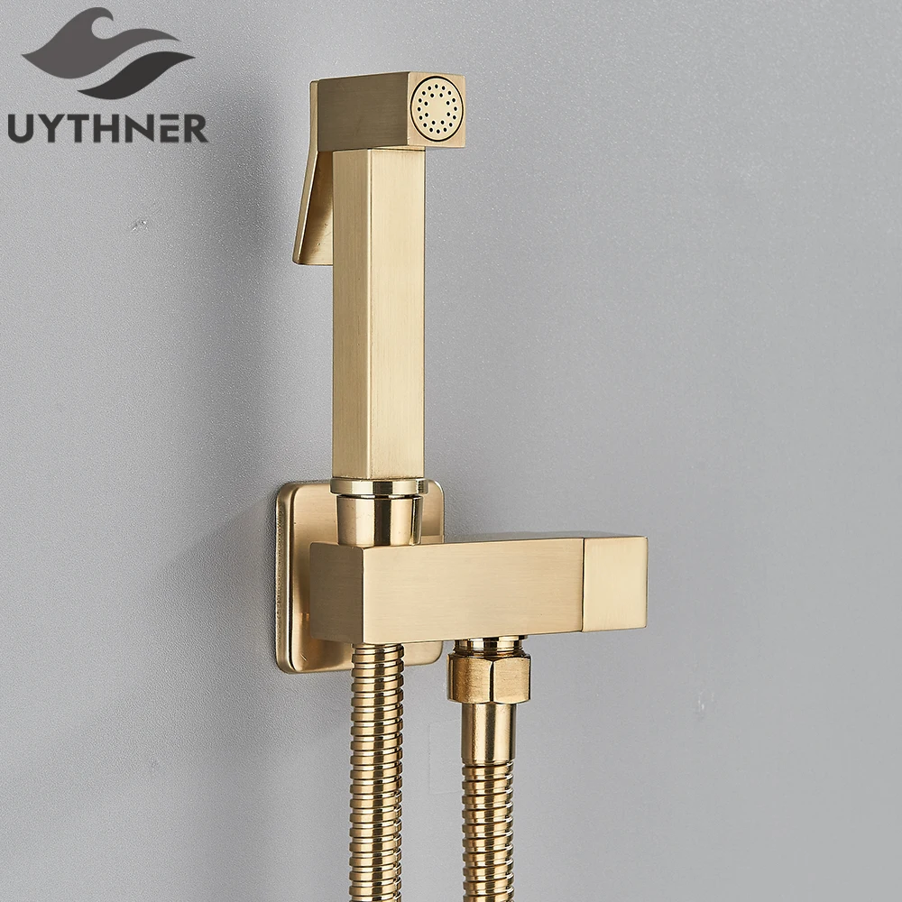 Uythner Bathroom Bidet Faucet Brass Tap Washer Mixer Single Cold Water Shower Sprayer Head Tap Toilet Faucets Toilet Handle Jet - Image 10