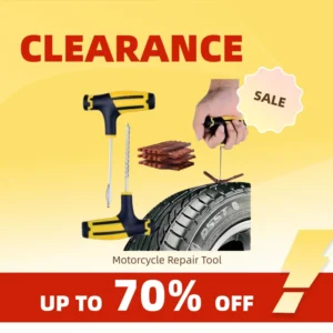 Clearance_Motorcycle Tire Repair Kit car Puncture Plug Tools Tyre Puncture Emergency for Tire Strips Stirring Glue Repair Tool K