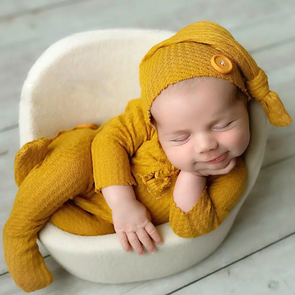 Newborn Photography Props Baby Romper Bodysuits Outfit Photography Studio Shoot Newborn Photo Outfits - Image 4