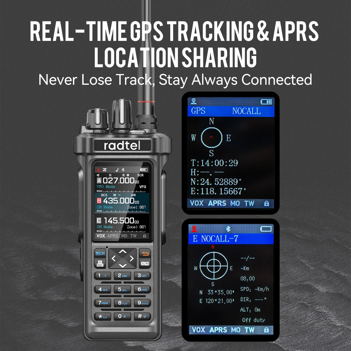 Radtel RT-950 PRO Walkie Talkie AM/FM/CB/LSB/USB/CW Receiver with GPS APRS 10W Bluetooth Phone Programming Ham Radio RT-950PRO - Image 4