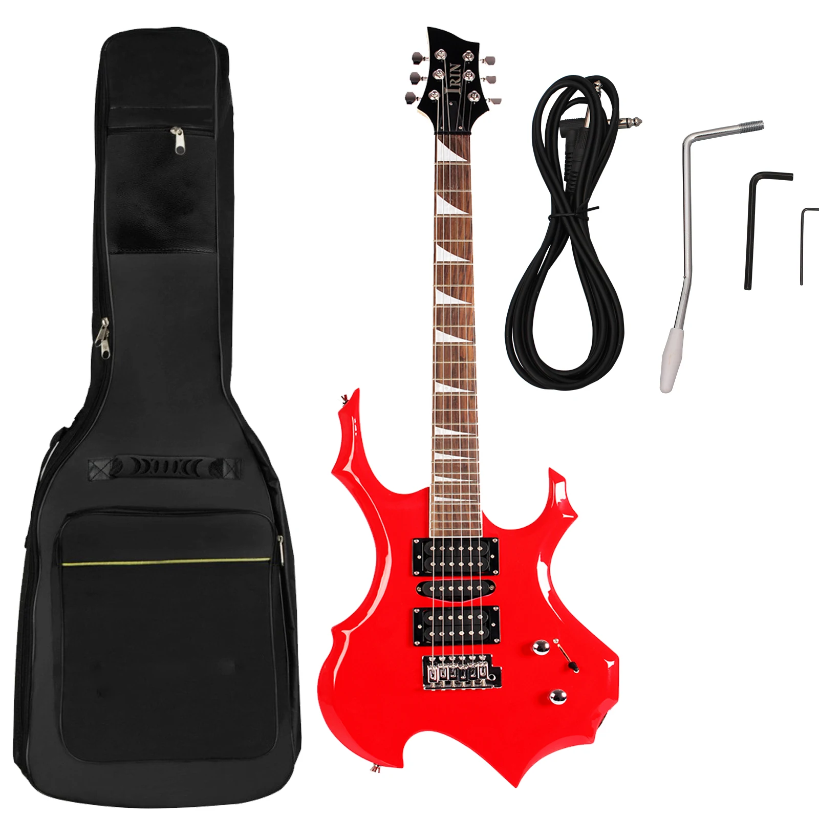 IRIN Electric Guitar 24 Frets 6 Strings Maple Body Multi-color Electric Guitar Guitarra with Bag Wrench Set Guitar Accessories - Image 7