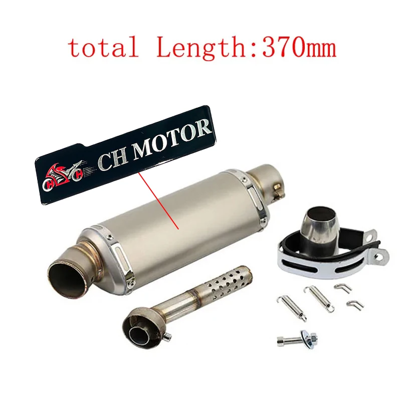 slip-on 51mm Universal Stainless SteelMotorcycle Exhaust Muffler Escapes Para Motos 100cc-1000cc ATV GP Scooter For fz6 pcx125 - Image 10