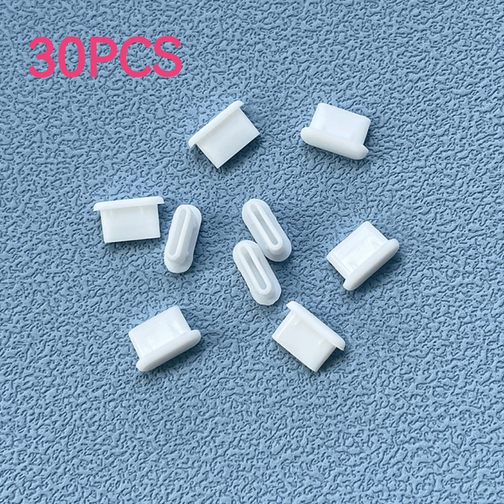 10/30/50PCS Type-C Silicone Dust Plugs Phone USB Charging Port Protector Cover Type C Anti-dust Cap for Samsung Xiaomi Huawei - Image 9