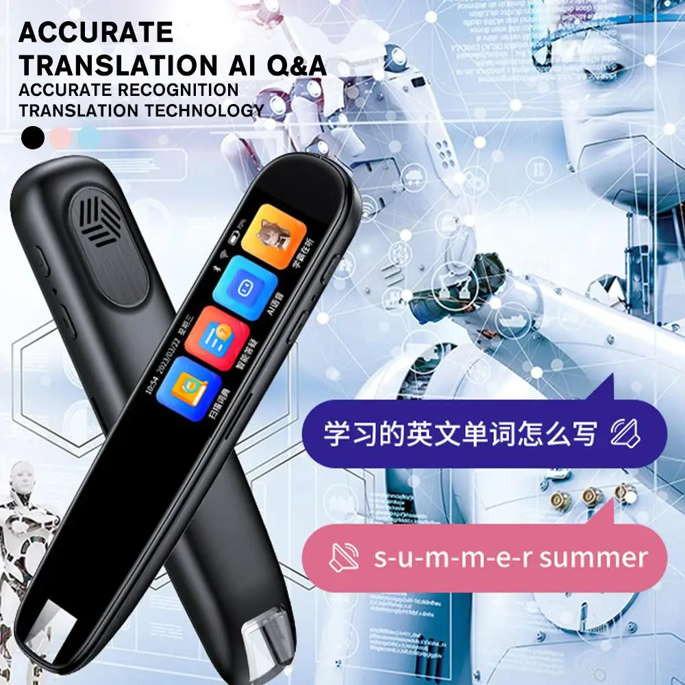 Offline Translation Pen For Teacher Student Dictionary English Intelligent Scanning Point Reading 123 Languages Translator Pen - Image 2