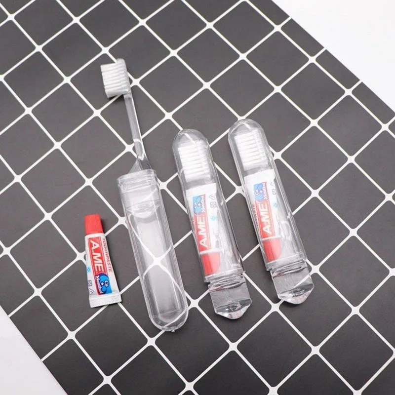 1/5 PC Portable Mini Travel Toothbrush Toothpaste Set Adult Outgoing Camp Disposable Toothbrush Carry-on Deep Cleaning Oral Care - Image 3