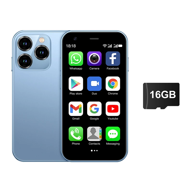 SERVO 15SE Mini Smartphone 3G WCDMA Android System WiFi Hotspot Play Store 3.0" Display Small Palm Smart Phones Dual SIM Standby - Image 16