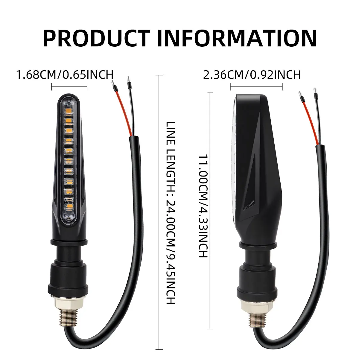 4Pcs Motorcycle Flash Flowing Turn Signal Light High Brightness CSP 2835 SMD Motorcycle Turn Signal Warning Lamp 12V Universal - Image 6