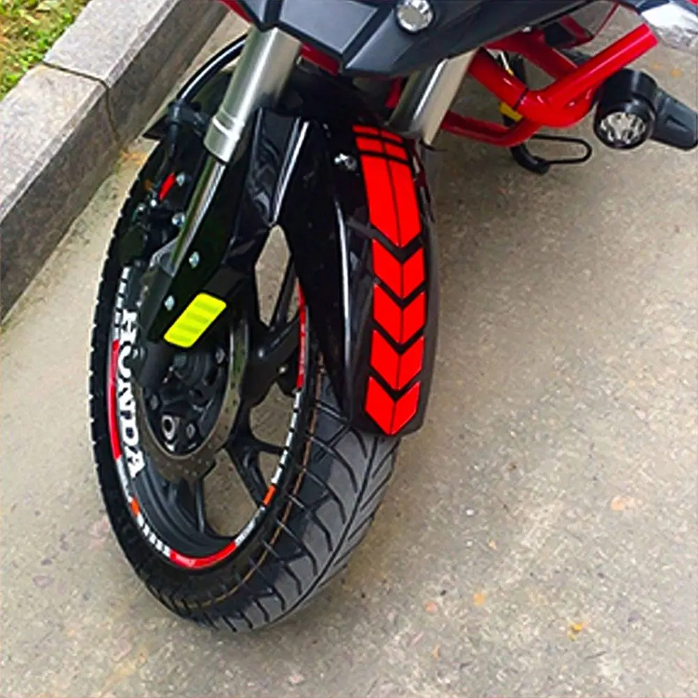 Motorcycle Arrow Stripe Stickers Fender Paste Universal Waterproof Oilproof Reflective Motorbike Tape Decal Moto Accessories - Image 2