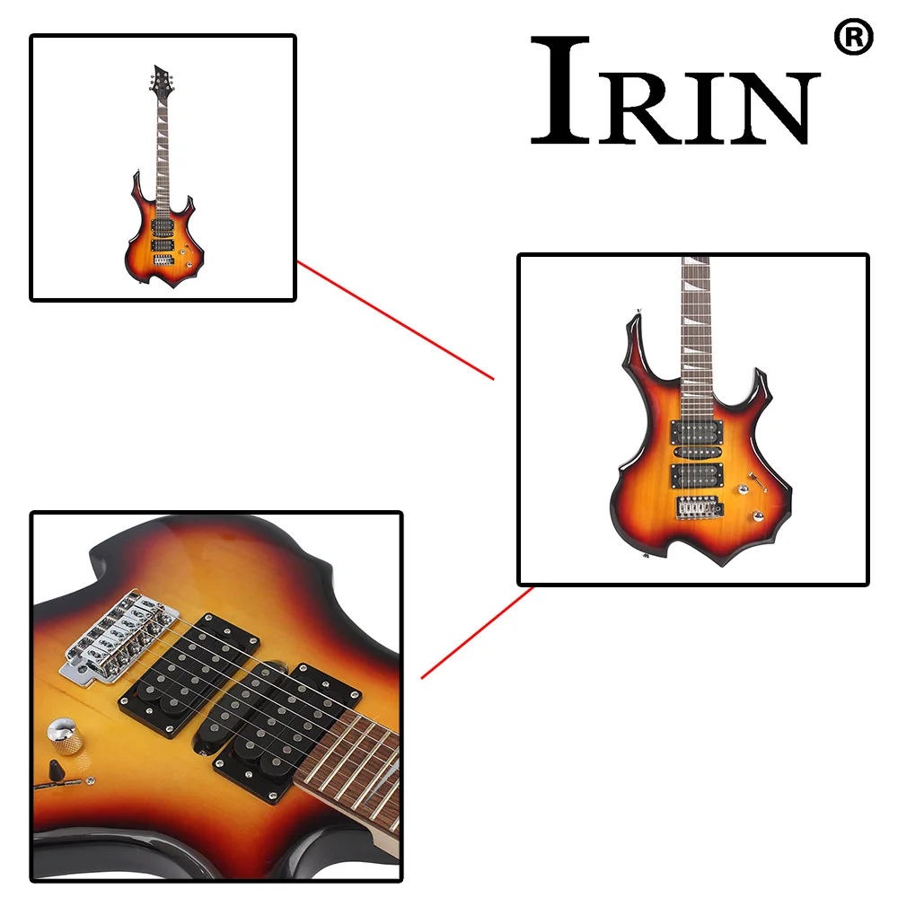 IRIN Electric Guitar 24 Frets 6 Strings Maple Body Multi-color Electric Guitar Guitarra with Bag Wrench Set Guitar Accessories - Image 6