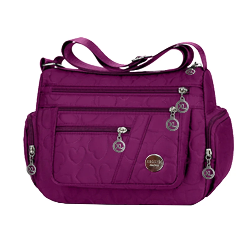 New style neutral nylon fabric ladies' handbag Oxford cloth shoulder strap crossbody bag travel bag multi-compartment casual bag - Image 13