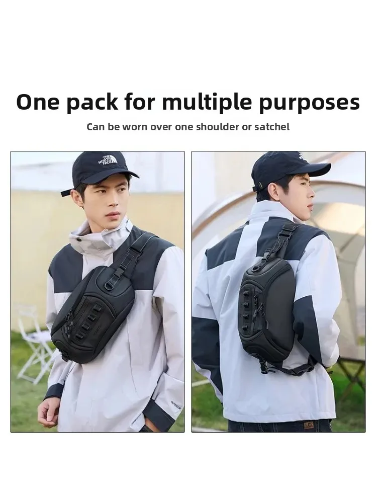 Unisex DSLR Camera bag for Canon/Fujifilm, Water-Resistant Oxford Protective Bag Carries 1 Camera 2 Lenses with Strap - Image 6