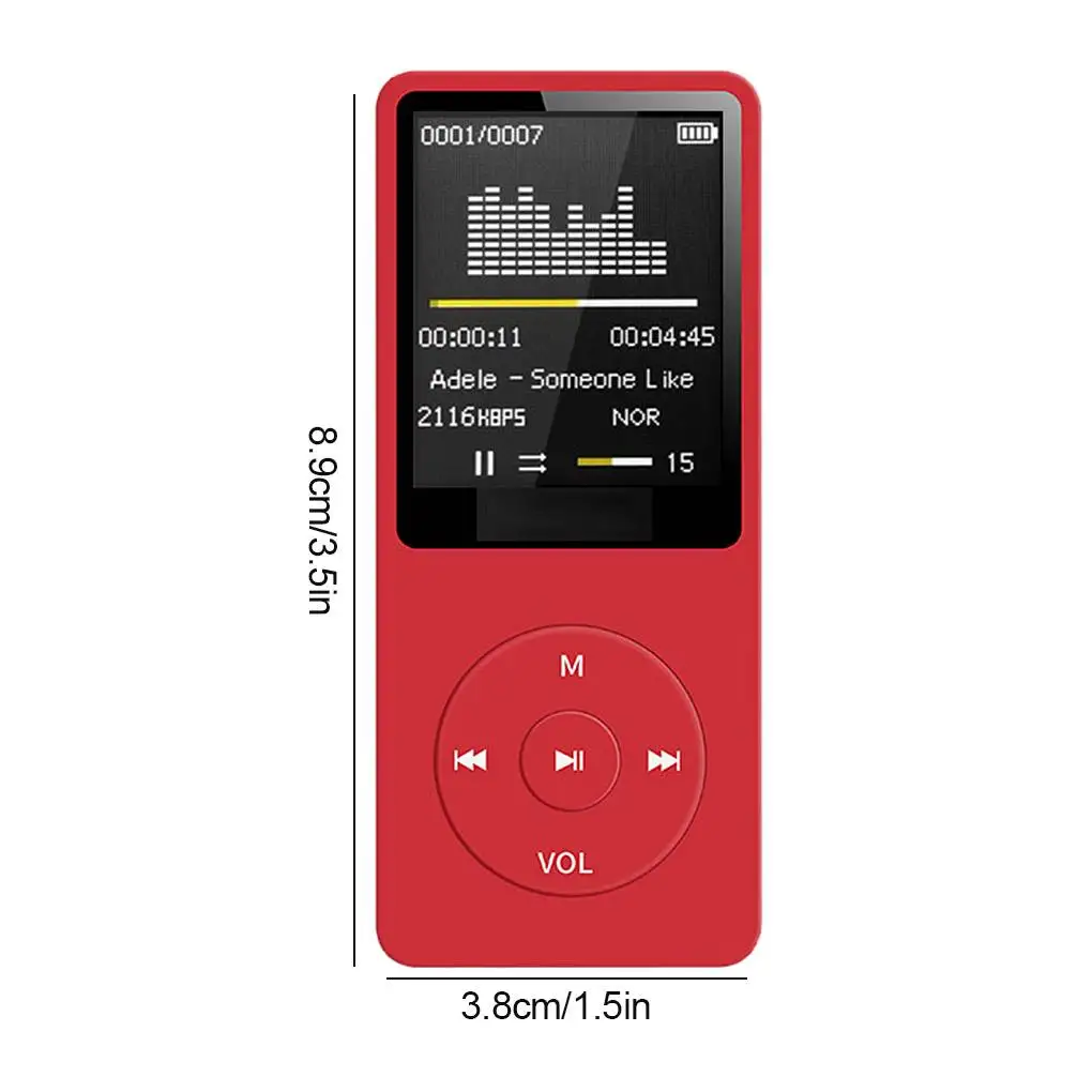 Bluetooth-compatible Mp3 Music Player Lossless Portable Fm Radio External Ultra-thin Student Sports Walkman Mp3 Player Recorder - Image 12