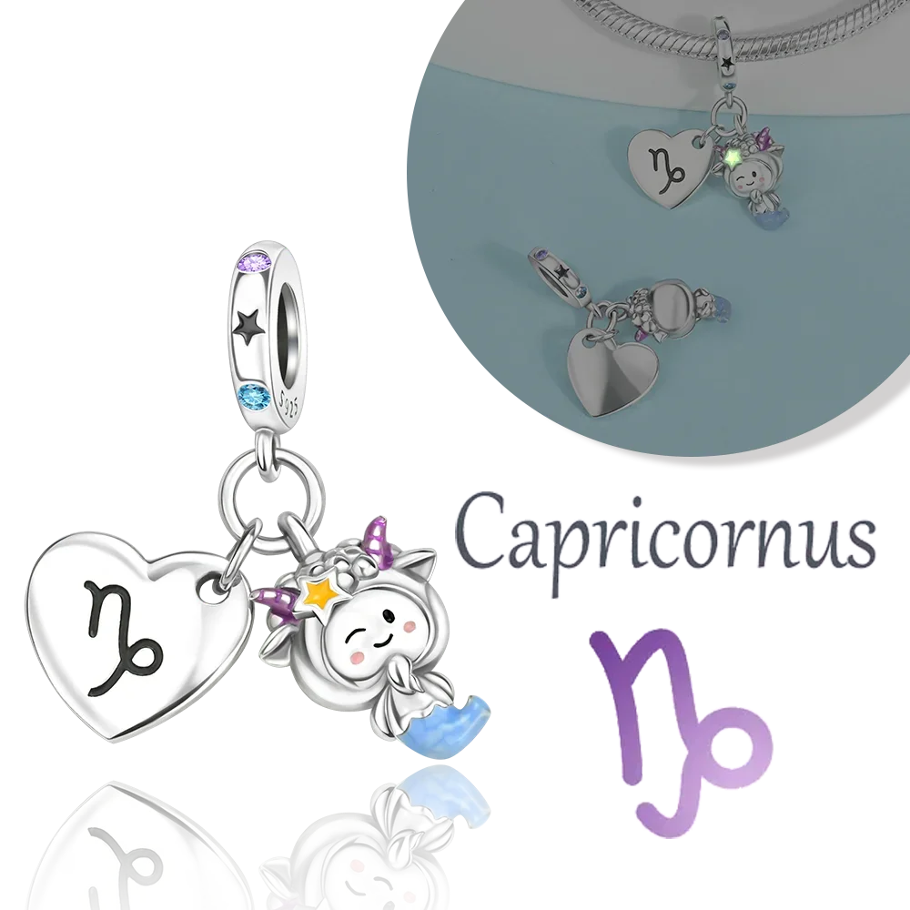 925 Sterling Silver 12 Months Birthstone Heart-shaped Beads Charms Fit Original Bracelet Charm Beads Necklace Diy Female Jewelry - Image 14