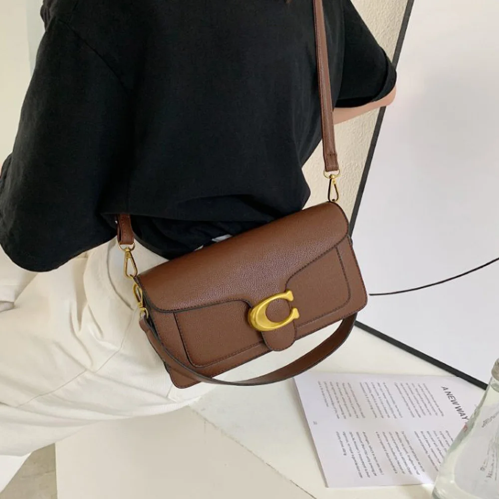 Double-Strap Small Square Crossbody Bag – Stylish Underarm Shoulder Purse for Women - Image 4