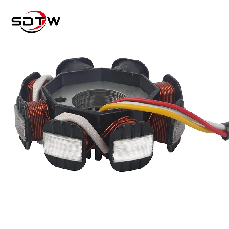 8-pole 4-wire Dual Ignition Magneto Stator for 4 stroke Scooter Moped ATV QUAD Go Kart 139QMB 1P39QMB GY6 50 60 80 cc - Image 2