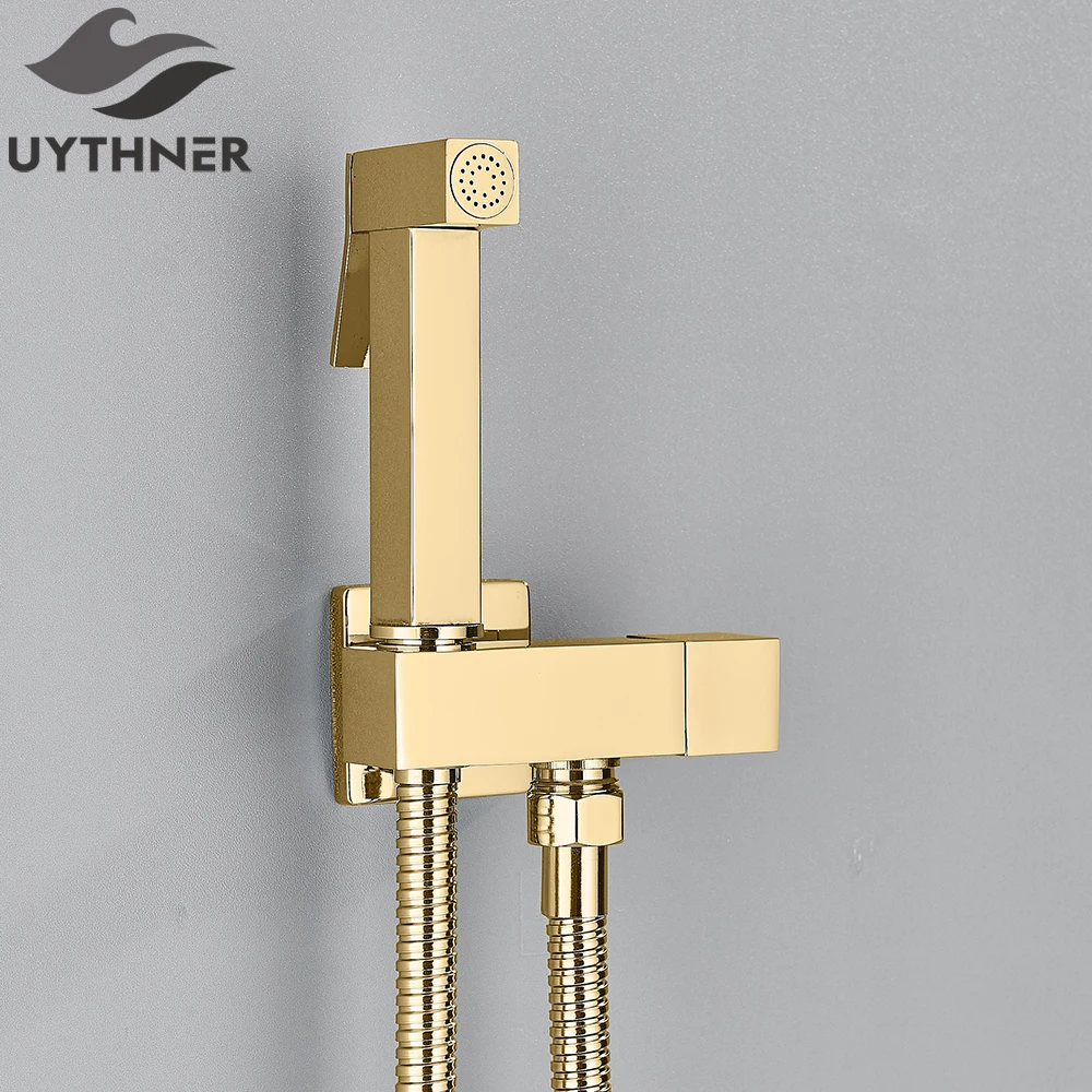 Uythner Bathroom Bidet Faucet Brass Tap Washer Mixer Single Cold Water Shower Sprayer Head Tap Toilet Faucets Toilet Handle Jet - Image 11