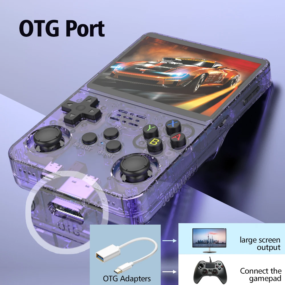 BOYHOM R36S Retro Handheld Video Game Console Linux System 3.5 Inch IPS Screen Portable Pocket Video Player 64GB 128GB Games - Image 4