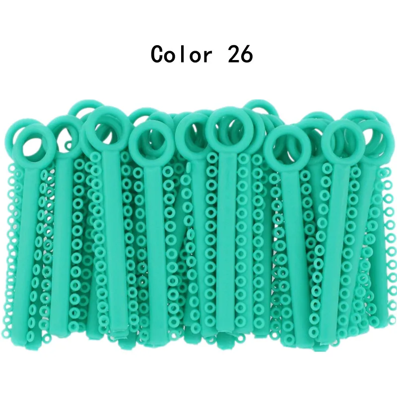 20Sticks=520PCS Dental Orthodontic Elastic Ligature Ties Rubber Bands for Teeth Braces Dentistry Elastomeric Ring Leagues Lab - Image 7