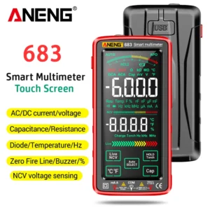 ANENG 683 Smart Multimeter Rechargeable High-end Touch 6000 Counts Multimetro Test Multitester AC/DC Voltage Tester Current Tool