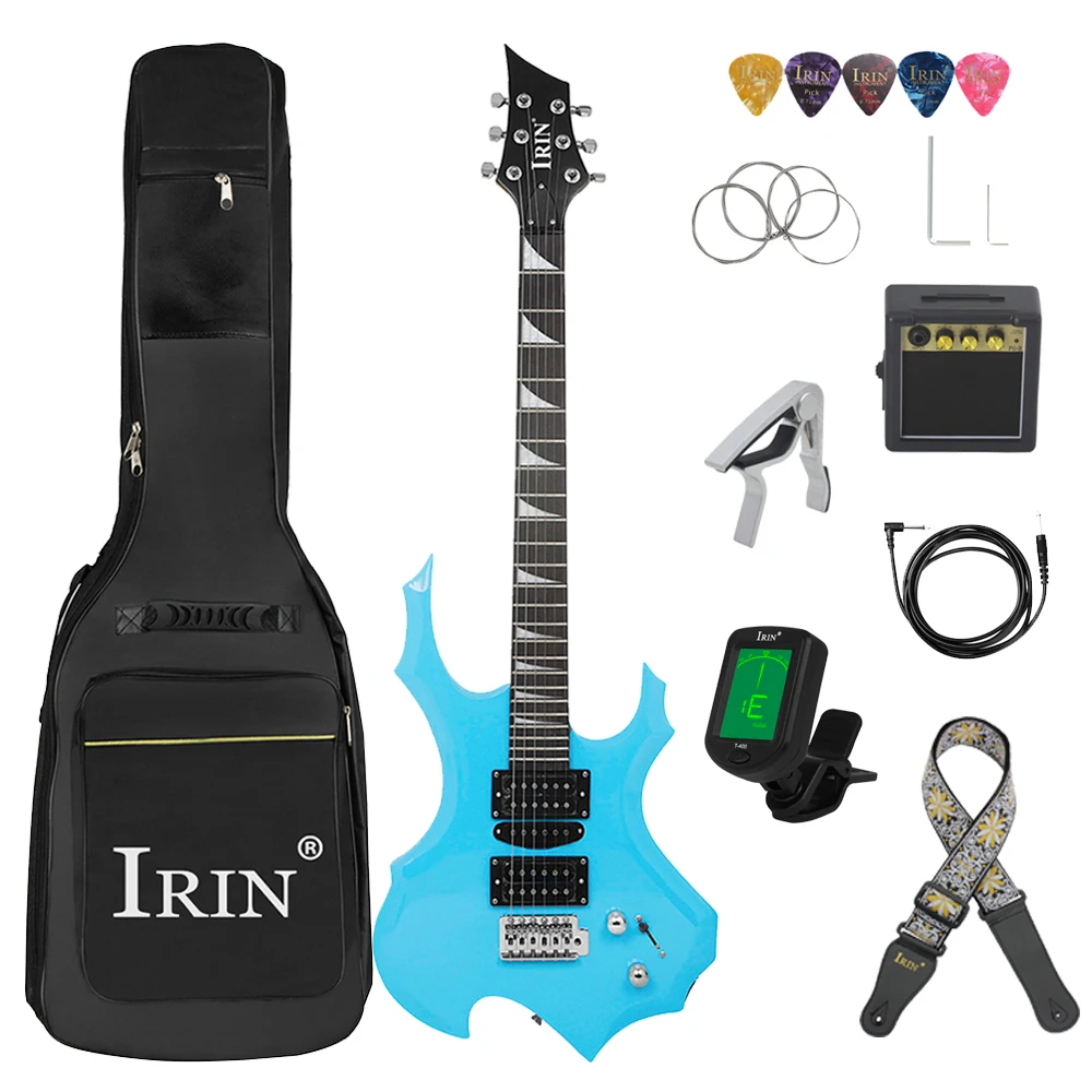 IRIN 6 Strings Electric Guitar 24 Frets Maple Body Electric Guitarra Set with Bag Amp Tuner Strap Picks Guitar Mini Accessories - Image 12