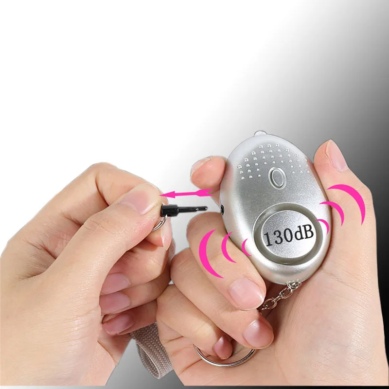 130dB Self Defense Alarm Anti-wolf Girl Child Women Security Protect Alert Personal Safety Scream Loud Emergency Alarm Keychain - Image 6