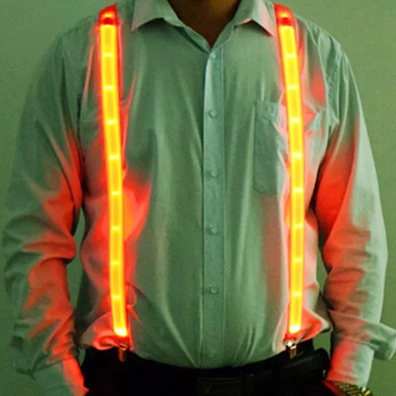 NEW Suspenders with Bow Tie LED Lights Woman Hangers for Men Suspenders for Pants Suspenders Men Motorcycle Pants Belt SD01 - Image 12