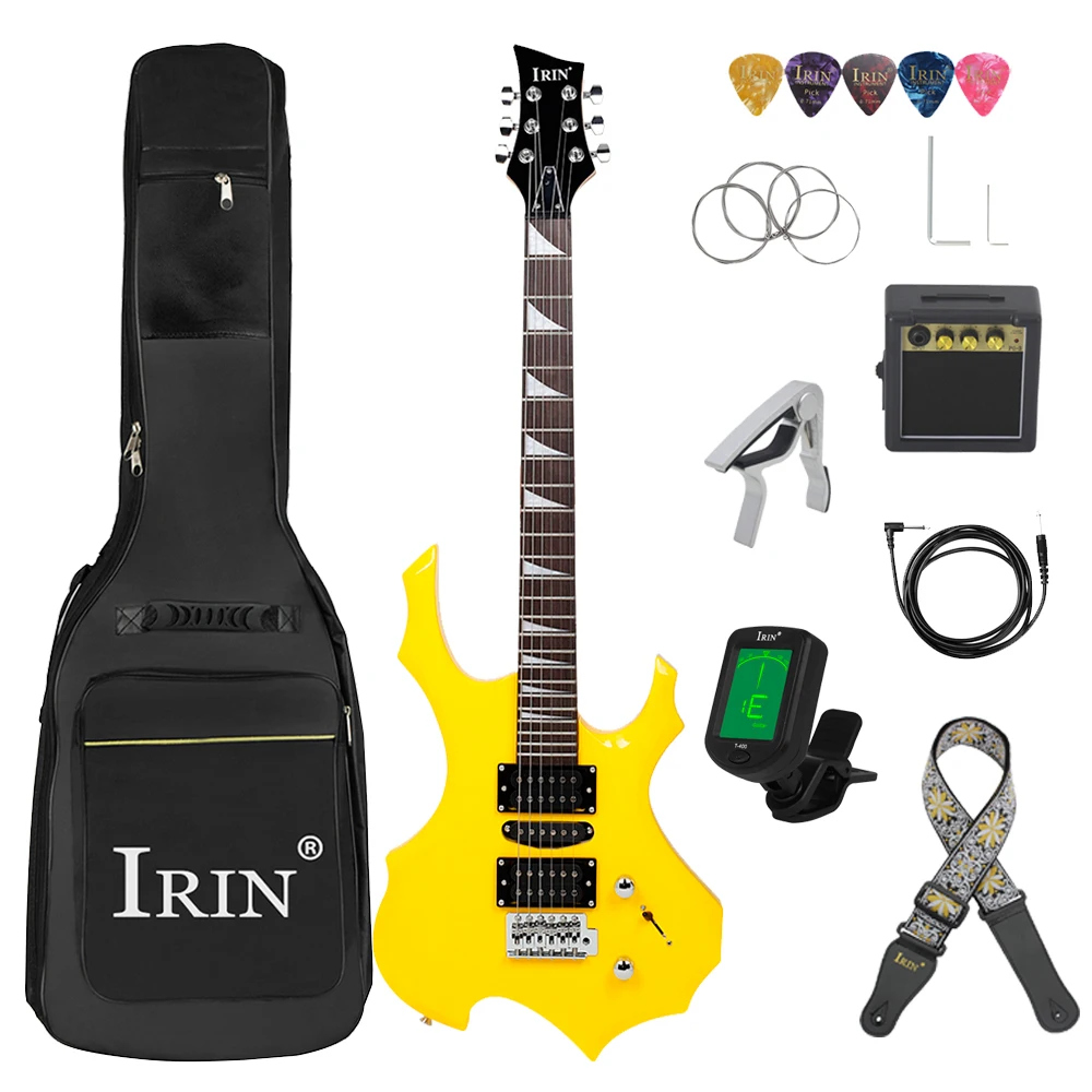IRIN 6 Strings Electric Guitar 24 Frets Maple Body Electric Guitarra Set with Bag Amp Tuner Strap Picks Guitar Mini Accessories - Image 11