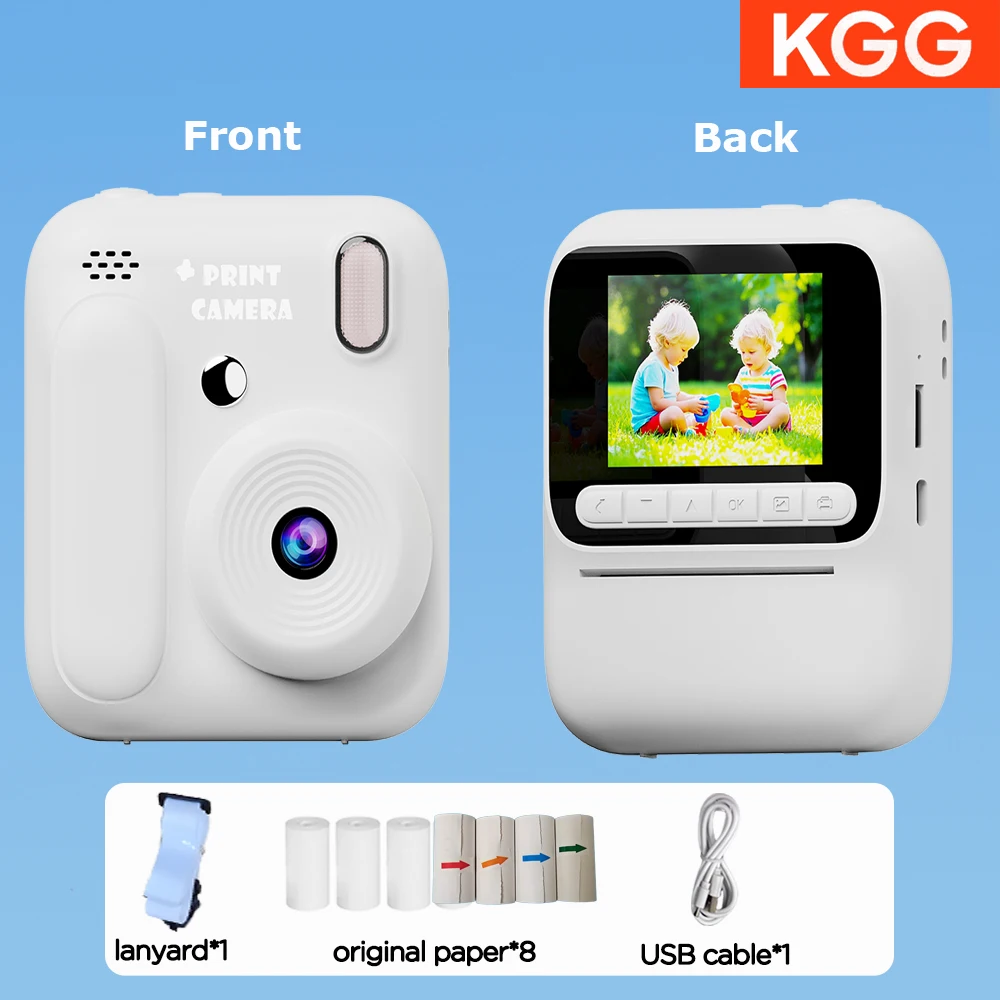 Color Printing Camera Kids Instant Camera 32GB 1080P Thermal Print Digital Camera Print Photo Video Games Music Children Gift - Image 22