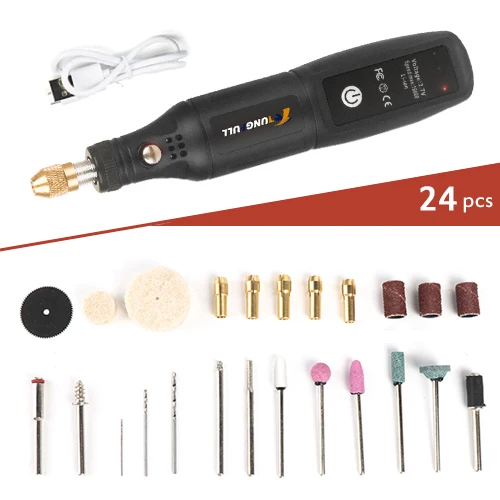 Mini Electric Drill USB Rechargeable Cordless Engraving Pen Dremel Tools Rotary Tool Wireless Hand Drill Mini Polishing Machine - Image 14
