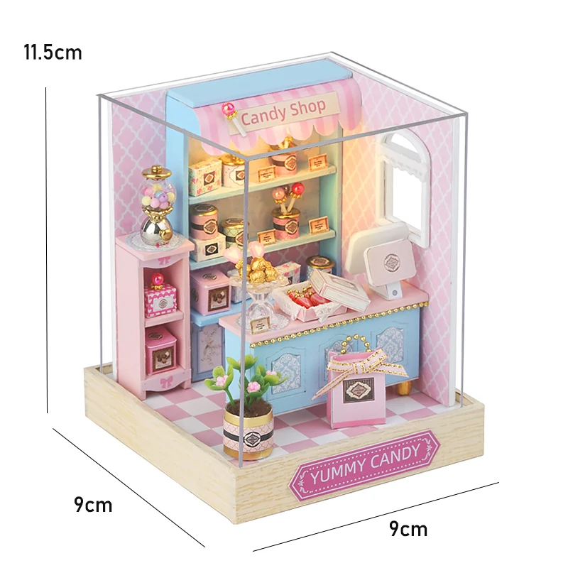 Mini Doll House DIY 3D Puzzle Assembly Building Model Toys Home Bedroom Decoration With Furniture Wooden Craft Gifts DollHouses - Image 7