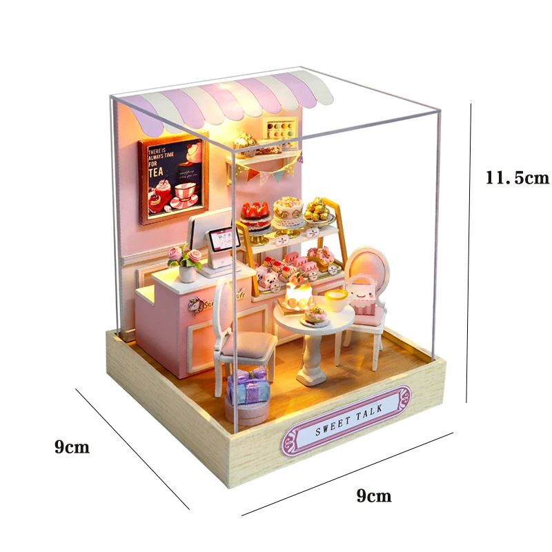 Mini Doll House DIY 3D Puzzle Assembly Building Model Toys Home Bedroom Decoration With Furniture Wooden Craft Gifts DollHouses - Image 11