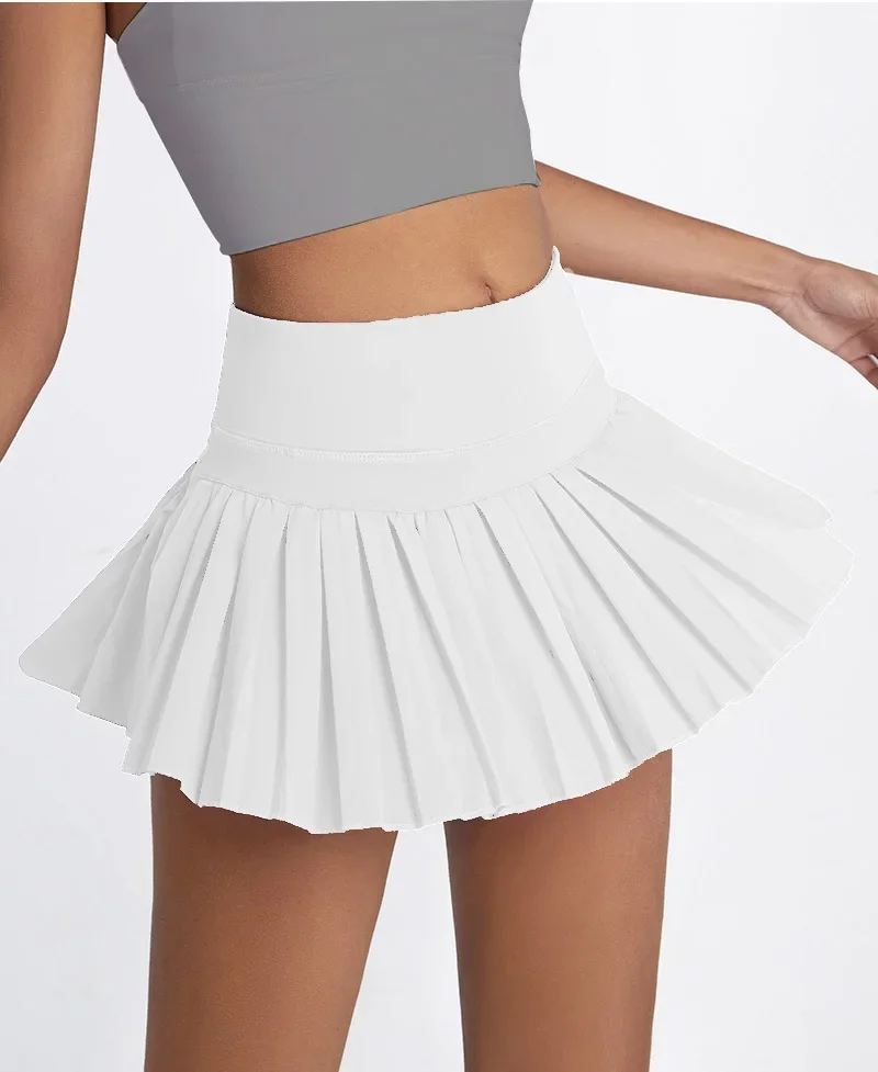 Cloud Rise Pocket Tennis Skirts Gym Golf Running Pleated Pantskirt Plus Size SEXY Women XS-XXL Sports Fitness High Waist Skort - Image 13