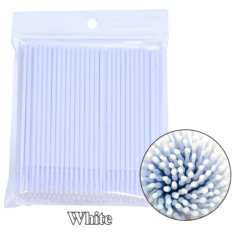 Cleaning Micro Cotton Brush Lash Extension 100Pcs Eyelash Swab Individual Eyelashes Microbrush Beauty Makeup Clean Remover Tools - Image 10
