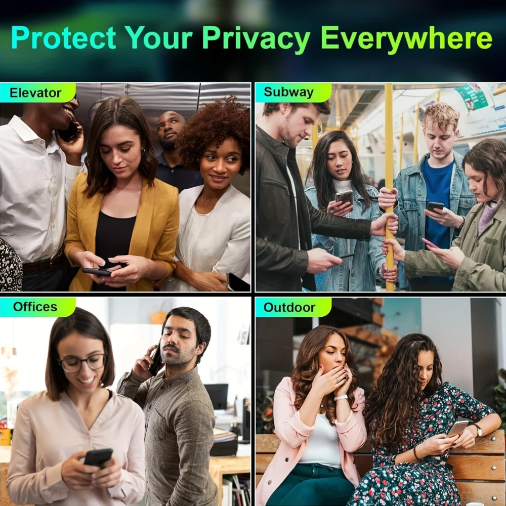 NNBILI Privacy Screen Protector For iPhone 17 Pro Max Anti-Spy Glass For iPhone 16 15 14 13 12 11 Pro Max Privacy Film iPhone 17 - Image 6