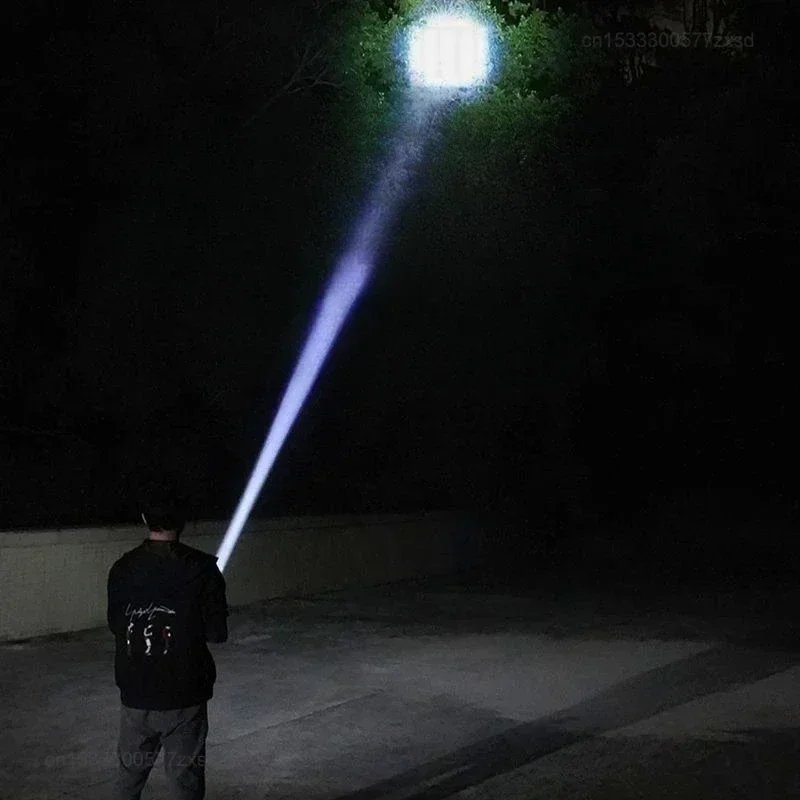 Mijia Outdoor Flashlight Portable Strong Light Variable Focus with Floodlight Side Lights Long Range Rechargeable Flashlight - Image 3