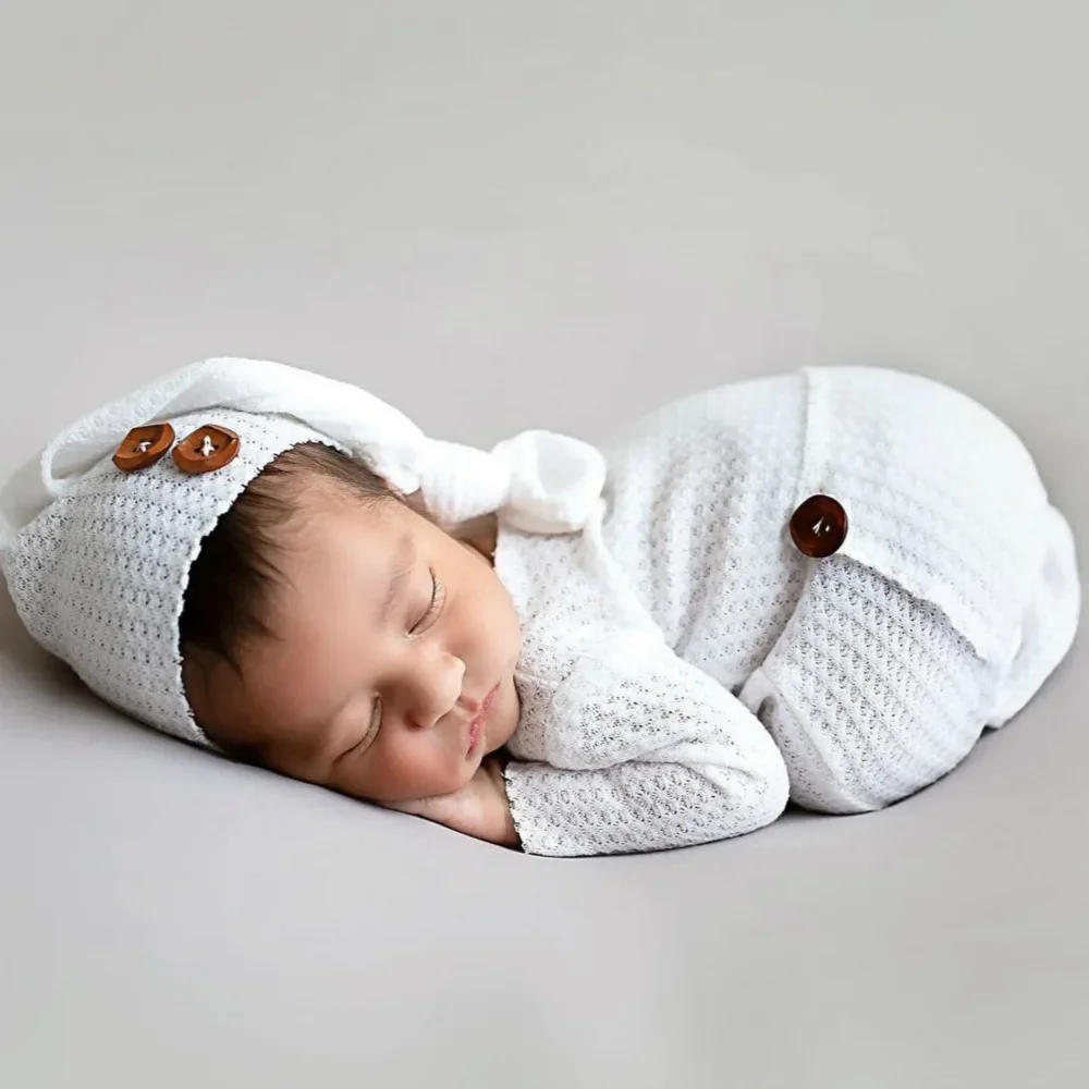 Newborn Photography Props Baby Romper Bodysuits Outfit Photography Studio Shoot Newborn Photo Outfits - Image 2
