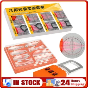Geometric Optics Experiment Set Optical Lens Kit Convex Concave Lens Light Refract Reflect Physics Teaching Kid Science Gift