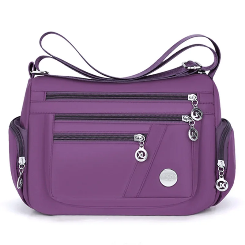 New style neutral nylon fabric ladies' handbag Oxford cloth shoulder strap crossbody bag travel bag multi-compartment casual bag - Image 14