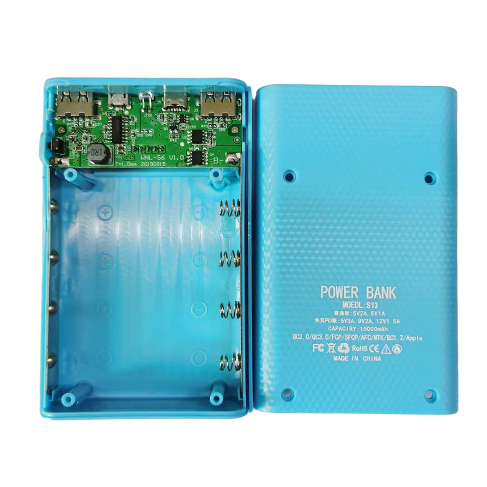 4x18650 DIY Power Bank Box 15000mAh Super Fast Charging Box with Digtal Display for for Samsung for iPhone - Image 7