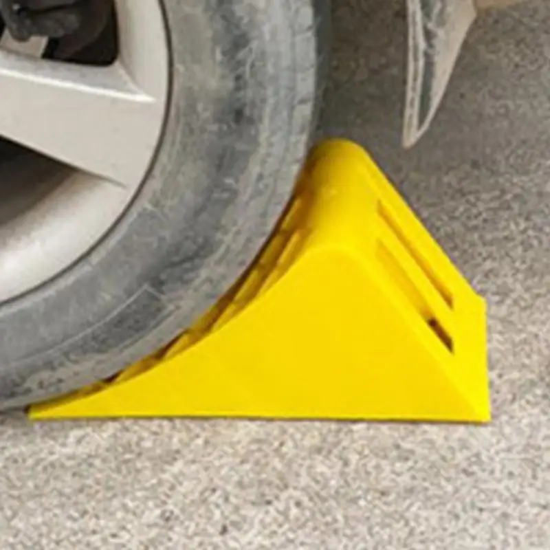 Car Wheel Tire Chock Stop Block Anti-slip Plastic Base Tire Support Pad Portable Tire Support Chock For Secure Car Trailer Park - Image 2