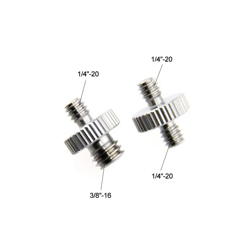 1/4 Inch to 1/4 3/8 Inch Male Camera Screw Mount Adapter Tripod Screw Adapter Female Thread for Camera Tripod Monopod Ring Light - Image 2